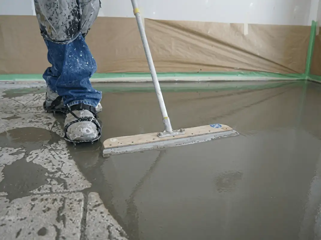 Uneven floor being professionally repaired in Pasadena, CA
